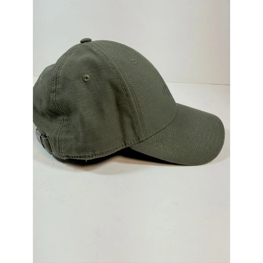 The North Face Baseball Cap Cotton Twill Mens Olive Green One Size Adjustable